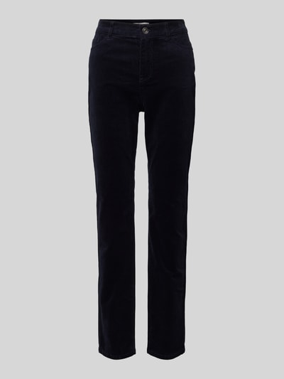 Peek & Cloppenburg Christian Berg WomanRegular Fit Cordhose im 5-Pocket-Design in dunkelblau JETZT KAUFEN