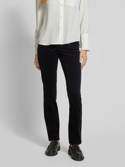 Peek & Cloppenburg Christian Berg WomanRegular Fit Cordhose im 5-Pocket-Design in dunkelblau JETZT KAUFEN