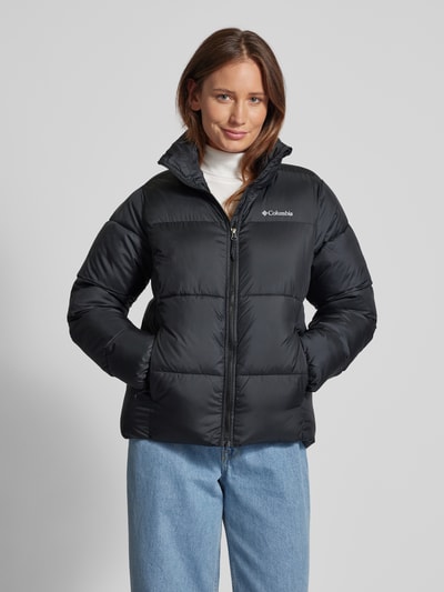 Peek & Cloppenburg COLUMBIASteppjacke mit Label-Print Modell Puffect in black Neueste Stile