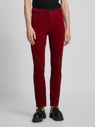 Peek & Cloppenburg Christian Berg WomanRegular Fit Cordhose im 5-Pocket-Design in dunkelrot Letzte 2 Tage