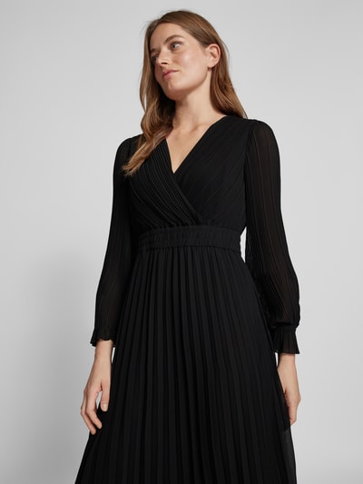 Peek & Cloppenburg Jake*s CollectionMidikleid mit V-Ausschnitt in black Letzter Tag