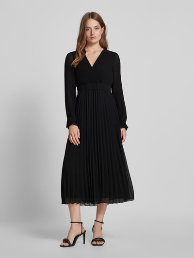 Peek & Cloppenburg Jake*s CollectionMidikleid mit V-Ausschnitt in black Letzter Tag