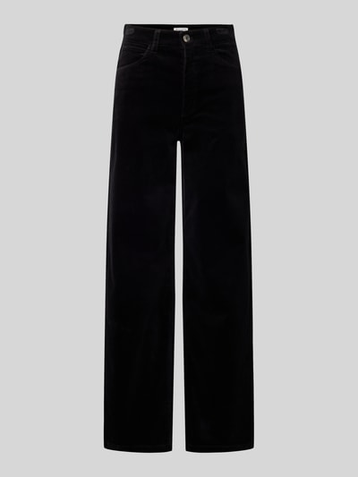 Peek & Cloppenburg Marc O'Polo DenimWide Leg Cordhose im 5-Pocket-Design in black Sonderangebot der Fabrik
