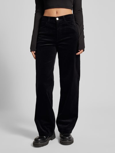 Peek & Cloppenburg Marc O'Polo DenimWide Leg Cordhose im 5-Pocket-Design in black Sonderangebot der Fabrik