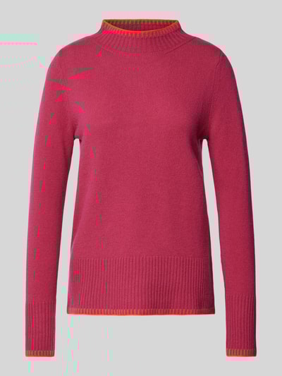 Peek & Cloppenburg Christian Berg WomanWollpullover mit Stehkragen in pink Bis zu 55% Rabatt