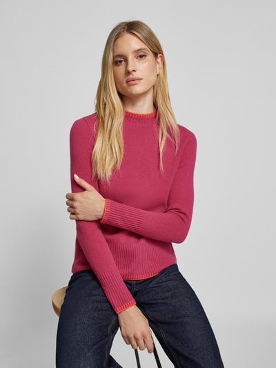 Peek & Cloppenburg Christian Berg WomanWollpullover mit Stehkragen in pink Bis zu 55% Rabatt