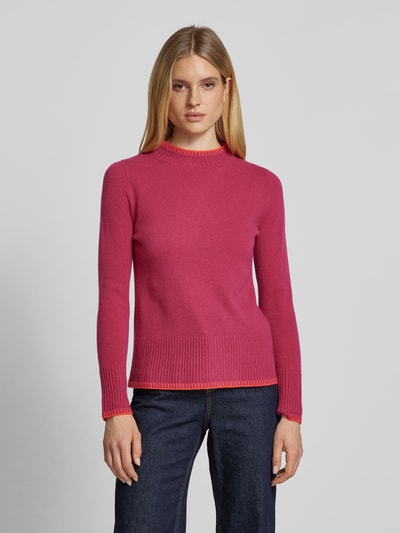 Peek & Cloppenburg Christian Berg WomanWollpullover mit Stehkragen in pink Bis zu 55% Rabatt
