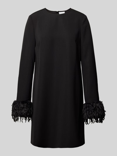 Peek & Cloppenburg Jake*s CollectionKnielanges Kleid mit Rundhalsausschnitt und Kunstfell in black Nur noch ein Tag übrig