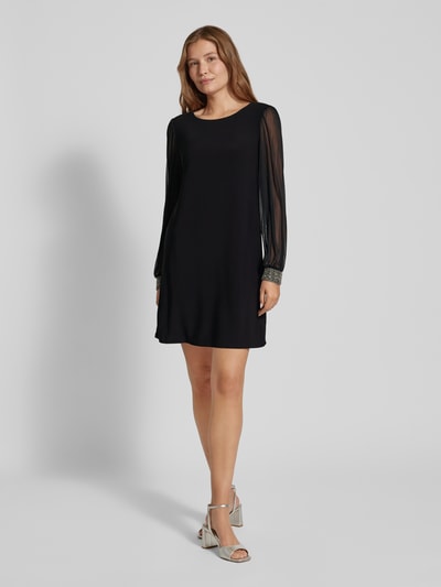 Peek & Cloppenburg ApricotMinikleid mit U-Boot-Ausschnitt in black Super Rabatt