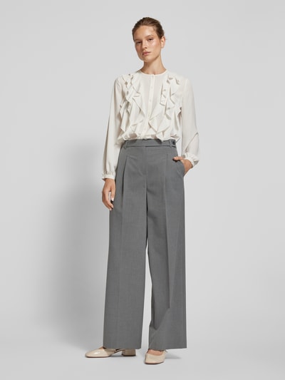 Peek & Cloppenburg Jake*s CollectionStoffhose mit Bundfalten in silber melange Riesige Rabatte