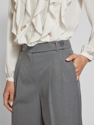 Peek & Cloppenburg Jake*s CollectionStoffhose mit Bundfalten in silber melange Riesige Rabatte