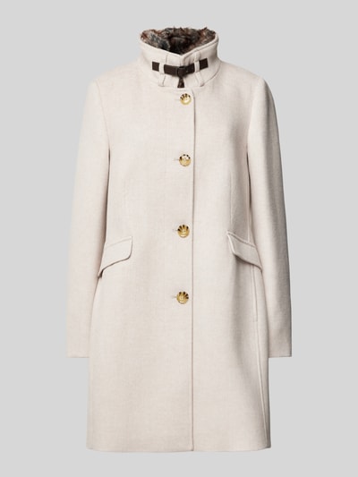 Peek & Cloppenburg Christian Berg Woman SelectionMantel mit Stehkragen in sand melange 50% Rabatt mit kostenlosem Versand