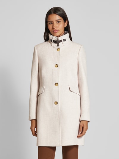 Peek & Cloppenburg Christian Berg Woman SelectionMantel mit Stehkragen in sand melange 50% Rabatt mit kostenlosem Versand