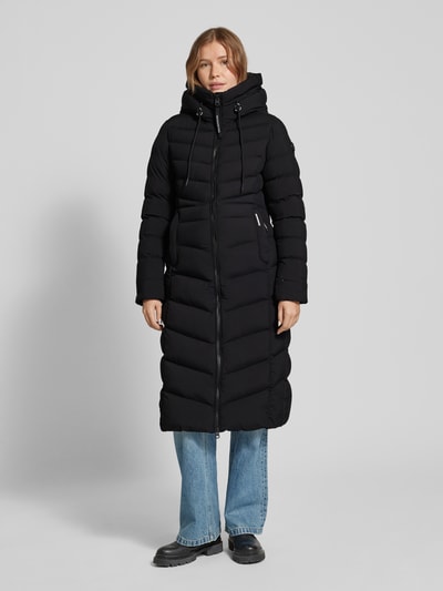 Peek & Cloppenburg khujoSteppmantel mit Zweiwege-Reißverschluss Modell 'INGRAM3 MATT' in black Clearance-Verkauf