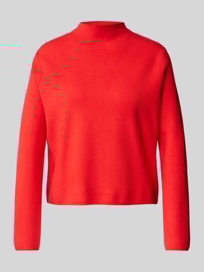 Peek & Cloppenburg MangoStrickpullover mit geripptem Stehkragen in rot Rabatte dieses Monats
