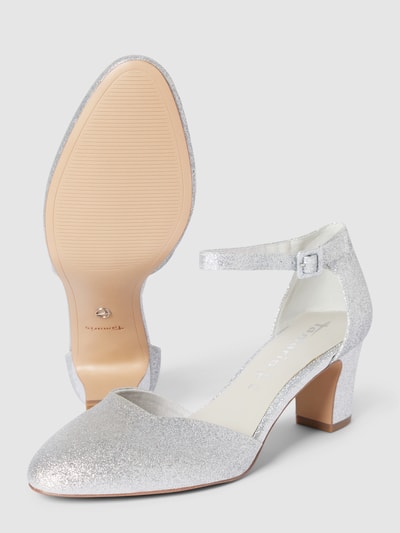 Peek & Cloppenburg TamarisPumps im schimmernden Design in silber Fabrik Onlineshop