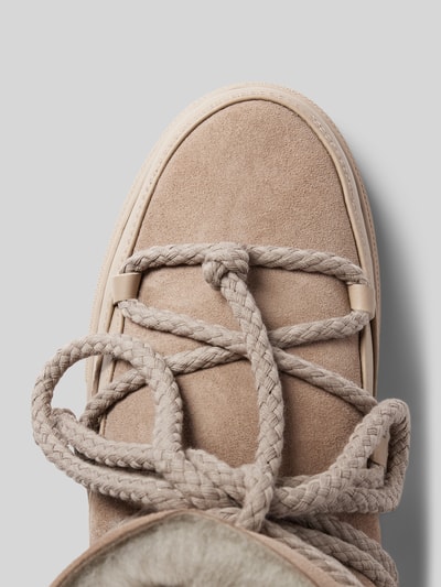 Peek & Cloppenburg INUIKIILederstiefel mit Label-Schriftzug in hellgrau Sonderangebot
