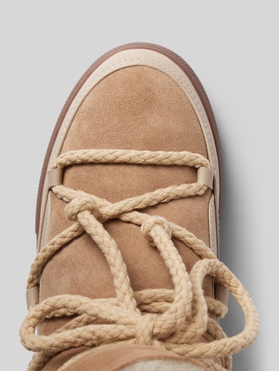 Peek & Cloppenburg INUIKIILederstiefel mit Label-Schriftzug in beige Online Shopping