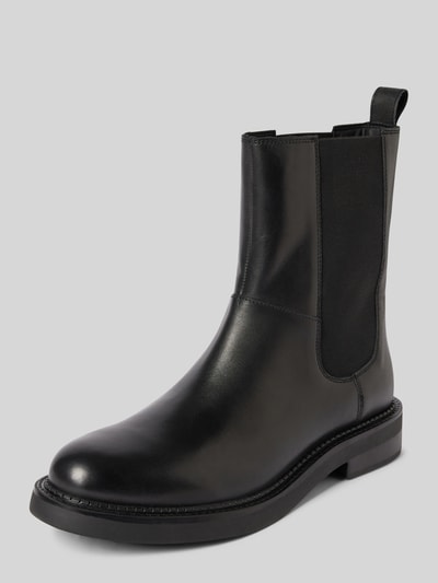 Peek & Cloppenburg GeoxStiefeletten aus Leder-Textil-Mix in black Preisnachlass