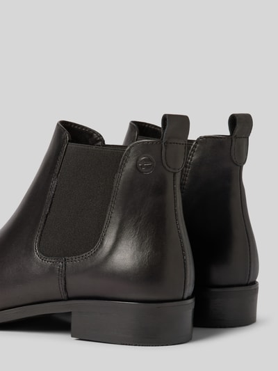 Peek & Cloppenburg TamarisChelsea Boots aus Leder mit Label-Prägung in black Saisonschlussverkauf