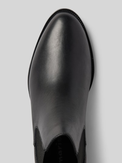 Peek & Cloppenburg TamarisChelsea Boots aus Leder mit Label-Prägung in black Saisonschlussverkauf