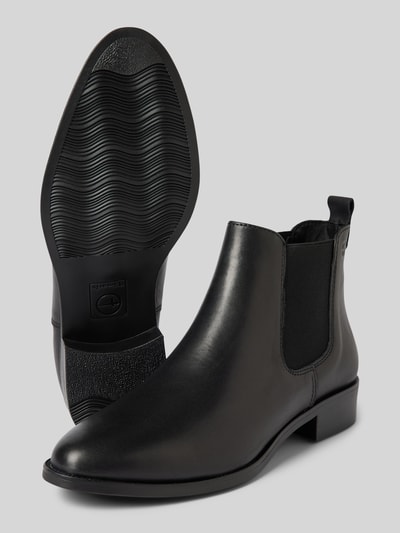 Peek & Cloppenburg TamarisChelsea Boots aus Leder mit Label-Prägung in black Saisonschlussverkauf