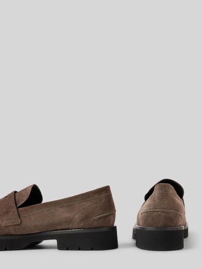 Peek & Cloppenburg HöglTassel-Loafer in Leder-Optik in dunkelgrau Black Friday