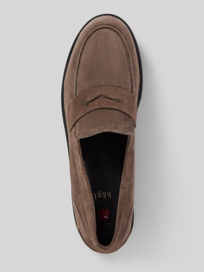 Peek & Cloppenburg HöglTassel-Loafer in Leder-Optik in dunkelgrau Black Friday