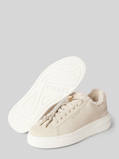 Peek & Cloppenburg GuessChunky Sneaker mit Label-Details Modell 'ELBINA' in beige Weihnachtsangebot