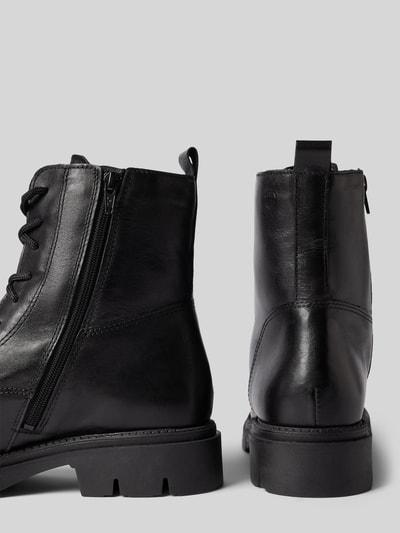 Peek & Cloppenburg TamarisSchnürboots aus Leder mit Ziernähten in black Osterangebot