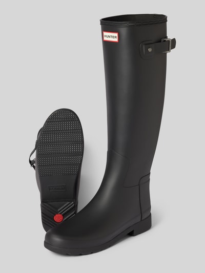 Peek & Cloppenburg HunterGummistiefel mit Label-Badge in black Valentinstagsangebot
