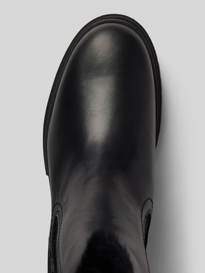 Peek & Cloppenburg TamarisChelsea Boots mit Kunstfellbesatz in black Jubiläumsangebot