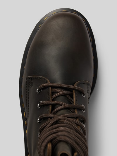 Peek & Cloppenburg Dr. MartensLederboots mit Zugschlaufe Modell 'Jadon' in dunkelbraun melange Online Outlet