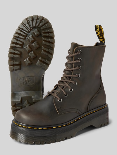 Peek & Cloppenburg Dr. MartensLederboots mit Zugschlaufe Modell 'Jadon' in dunkelbraun melange Online Outlet