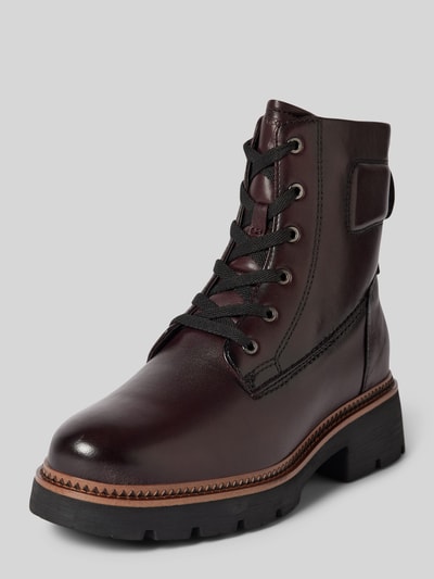 Peek & Cloppenburg TamarisLederboots mit Zugschlaufe in dunkelrot Bestseller