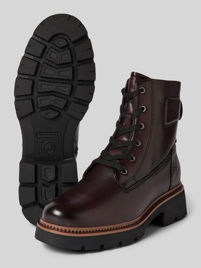 Peek & Cloppenburg TamarisLederboots mit Zugschlaufe in dunkelrot Bestseller