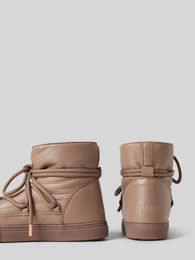 Peek & Cloppenburg INUIKIILederstiefel mit Label-Stitching in taupe Saisonale Angebote