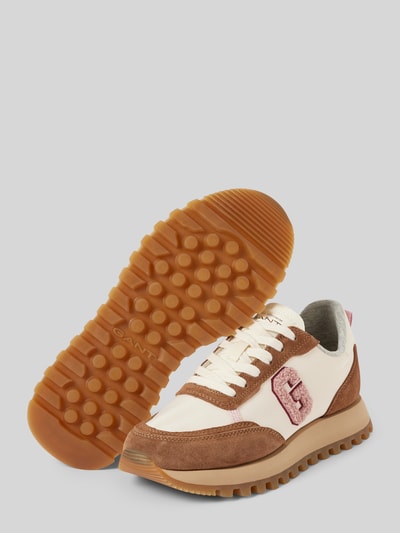 Peek & Cloppenburg GantSneaker mit Label-Details Modell 'CAFFAY' in beige Kauf eins, bekomm eins gratis