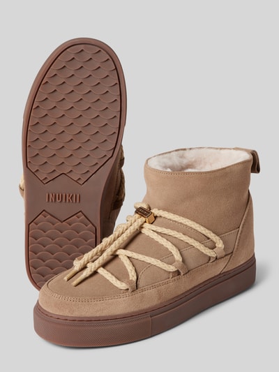 Peek & Cloppenburg INUIKIIStiefel mit Label-Schriftzug in beige Kostenlose Rückgabe