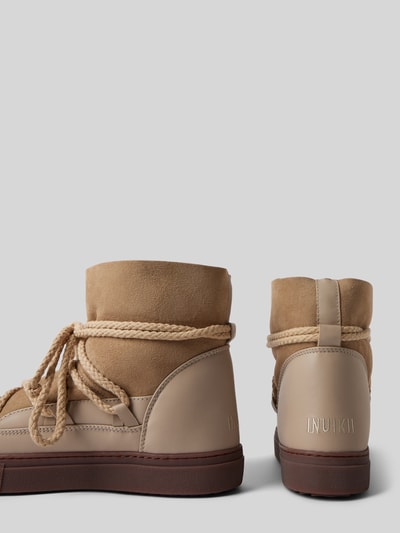 Peek & Cloppenburg INUIKIILederstiefel mit Label-Schriftzug in beige Letzte 3 Tage