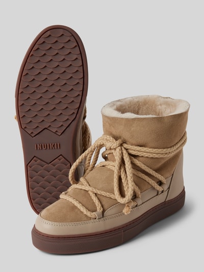 Peek & Cloppenburg INUIKIILederstiefel mit Label-Schriftzug in beige Letzte 3 Tage