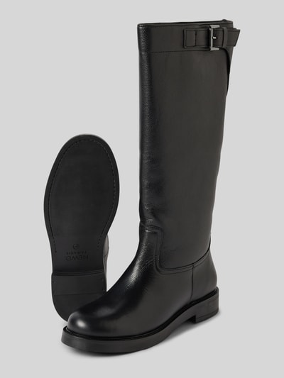 Peek & Cloppenburg Newd TamarisStiefel aus Leder mit Schnallen-Applikation in black Letzte 2 Tage