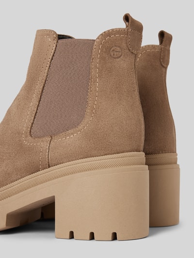Peek & Cloppenburg TamarisChelsea Boots mit Zugschlaufe in camel Sonderangebot der Fabrik