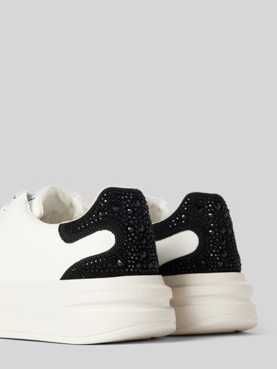 Peek & Cloppenburg GuessSneaker aus Leder-Mix Modell 'ELBINA' in weiss Vierteljährliche Förderung