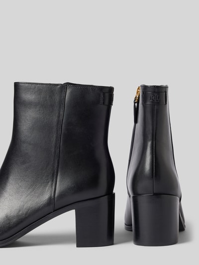 Peek & Cloppenburg Lauren Ralph LaurenLederstiefeletten mit Blockabsatz Modell 'CASSIE' in black Super Rabatt