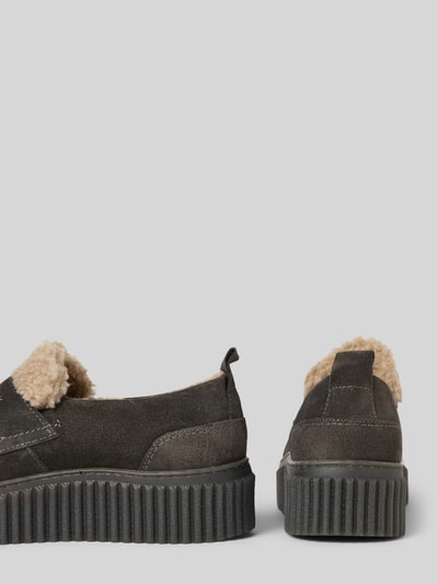 Peek & Cloppenburg Marc O'PoloPlateau-Loafer mit wärmender Einlage in dunkelgrau Riesige Rabatte