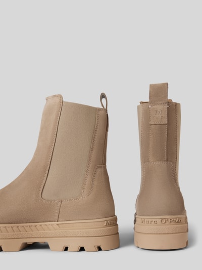 Peek & Cloppenburg Marc O'PoloChelsea-Boot aus edlem Velours-Rindleder in taupe Clearance-Verkauf