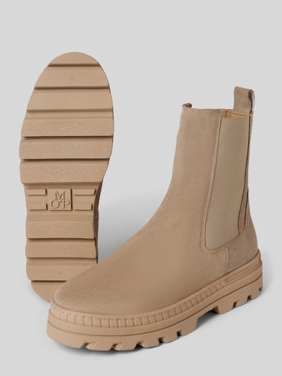 Peek & Cloppenburg Marc O'PoloChelsea-Boot aus edlem Velours-Rindleder in taupe Clearance-Verkauf
