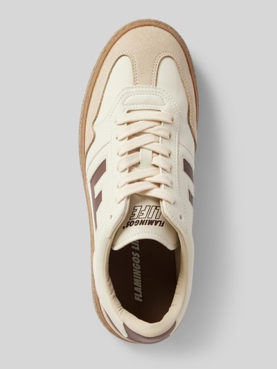 Peek & Cloppenburg Flamingos LifeSneaker mit Label-Details Modell 'BURELA BOLD' in beige Fabrikladen