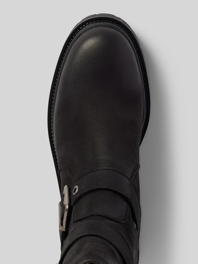 Peek & Cloppenburg TamarisLederstiefel mit Dornschließen in black Speichern exportieren
